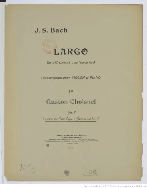 First page of Violin Sonata No.3