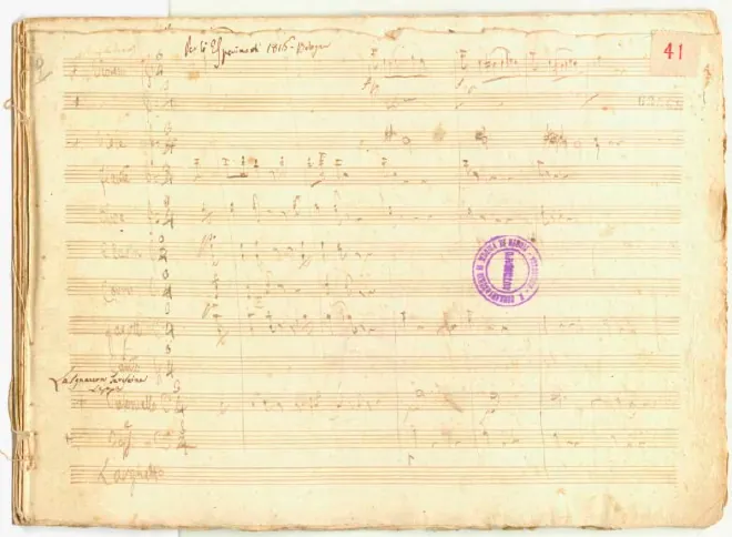 First page of Amor, mio nume