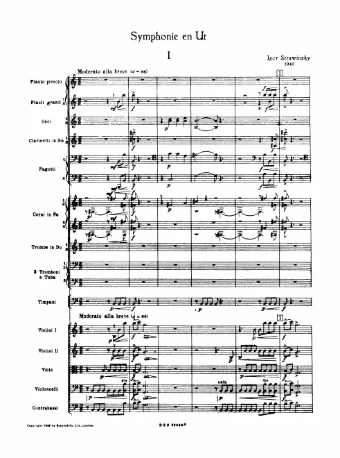 First page of Symphony in C major
