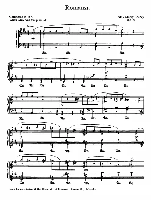 First page of Romanza