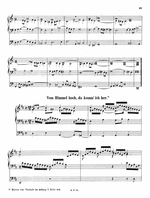 First page of Vom Himmel hoch, da komm ich her
