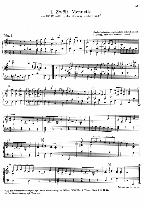 First page of 20 Minuets