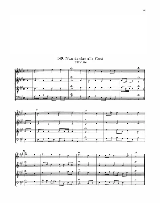 First page of Nun danket alle Gott