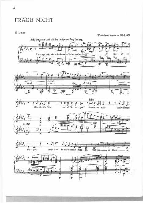 First page of Frage nicht