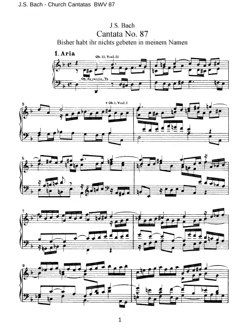 First page of Bisher habt ihr nichts gebeten in meinem Namen
