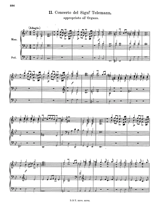 First page of Concerto for Oboe and Violin