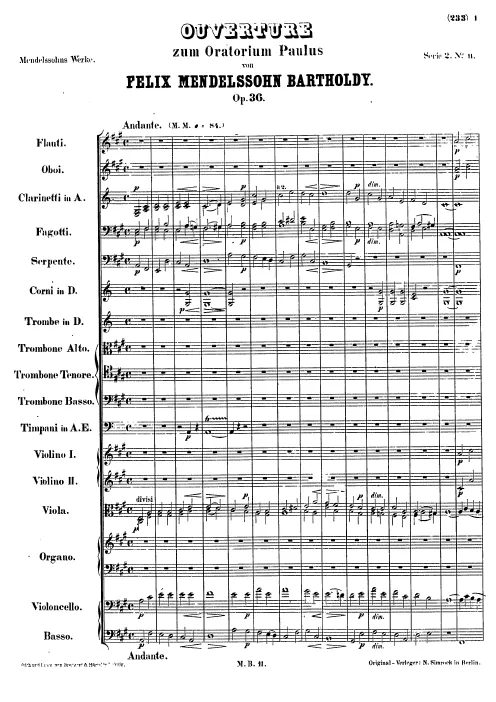 First page of Paulus