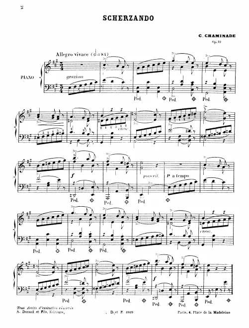 First page of Scherzando