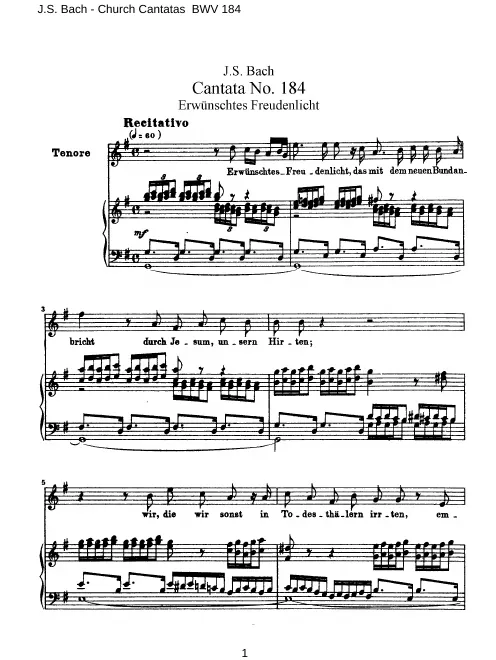 First page of Erwünschtes Freudenlicht