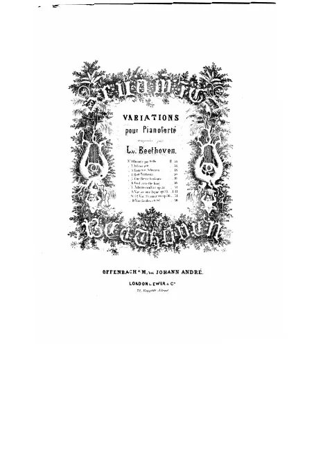 First page of Variations on 'God Save the King'
