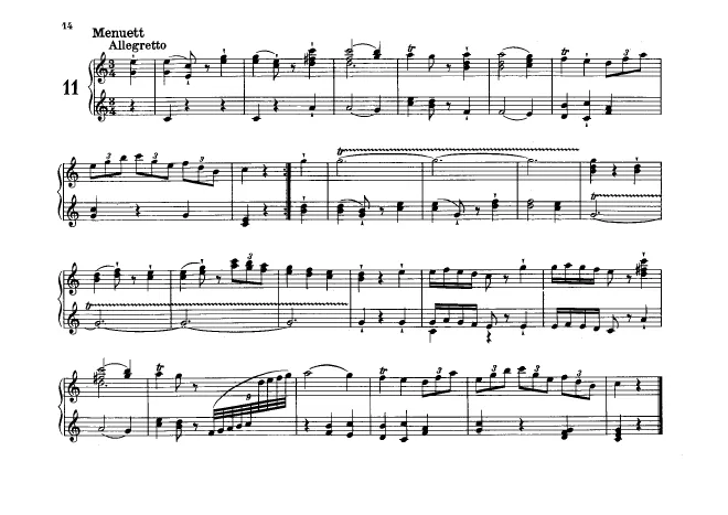 First page of Flötenuhr in C major, Hob.XIX:9
