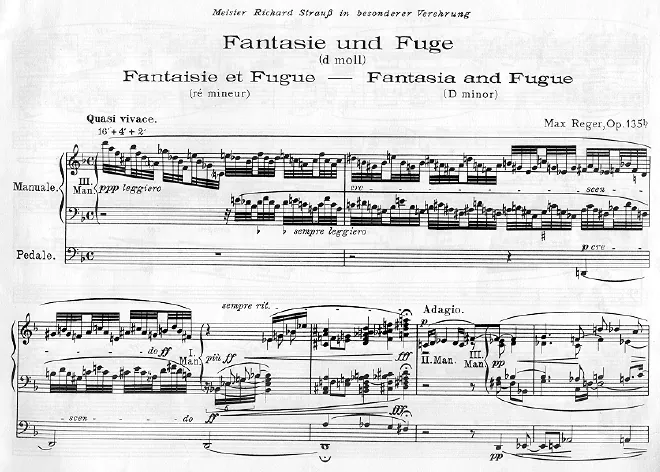 First page of Fantasie und Fuge