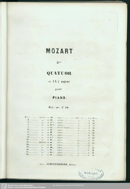 First page of String Quartet No.18