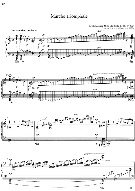First page of Marche triomphale No.2