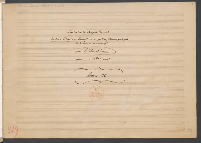 First page of Inclina Domine