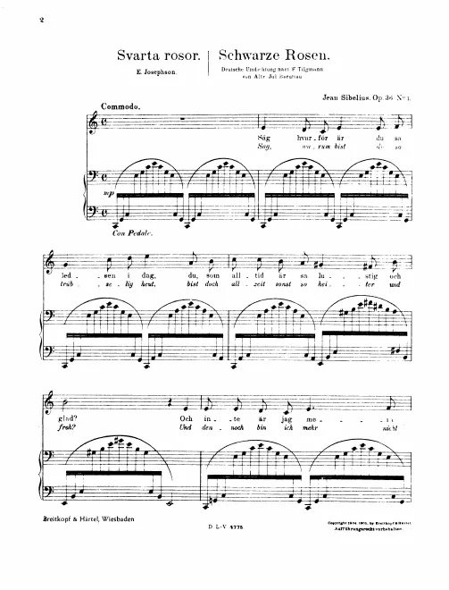 First page of 6 Songs
