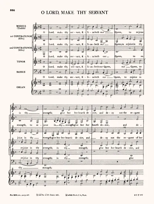 First page of O Lord, Make Thy Servant