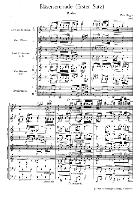 First page of Bläserserenade
