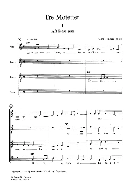 First page of 3 Motets