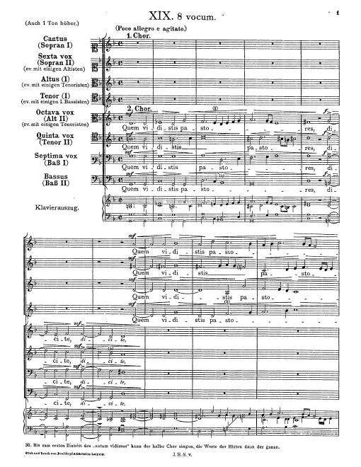First page of Quem vidistis pastores