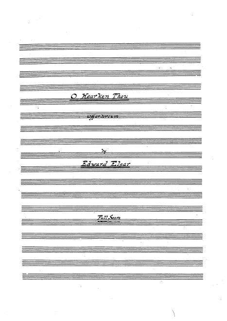 First page of O hearken Thou