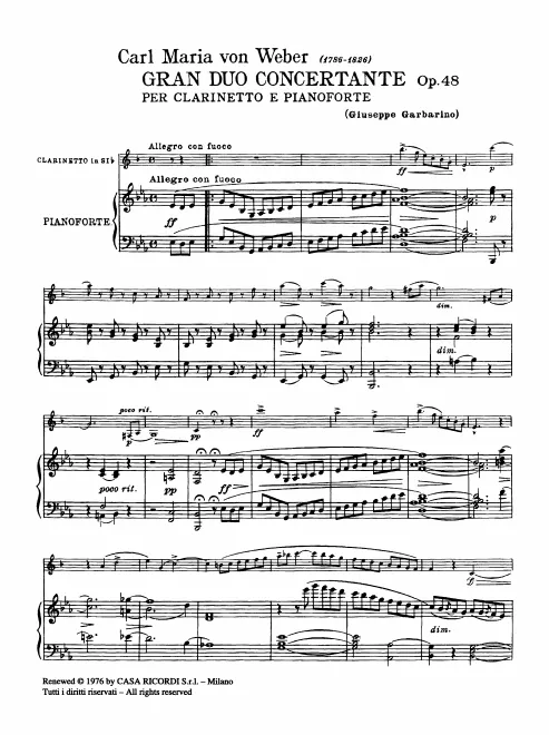 First page of Grand duo concertant