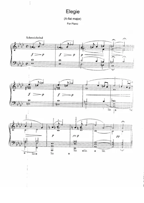 First page of Elegie