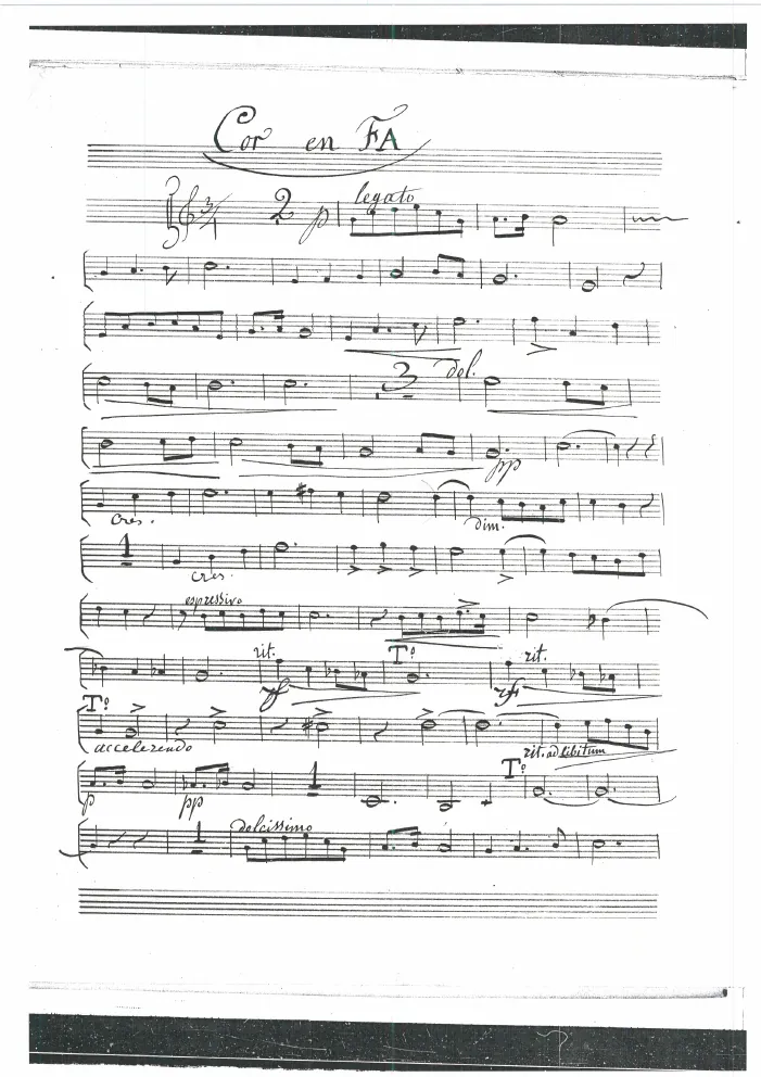First page of Romance in F major