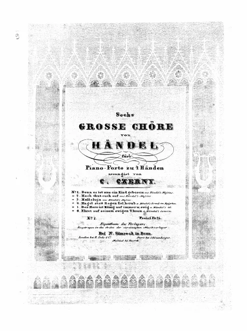 First page of Israel in Egypt (Exodus)
