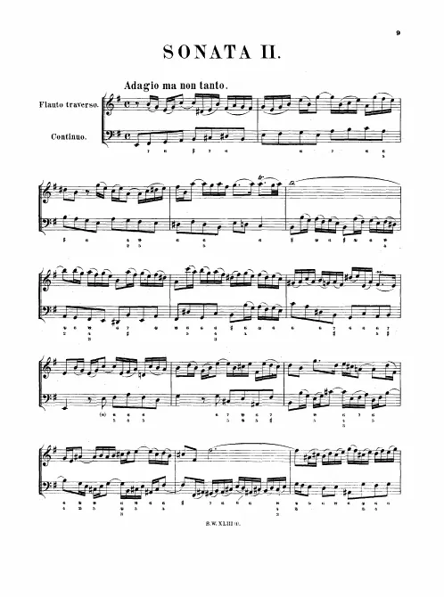 First page of Flute Sonata