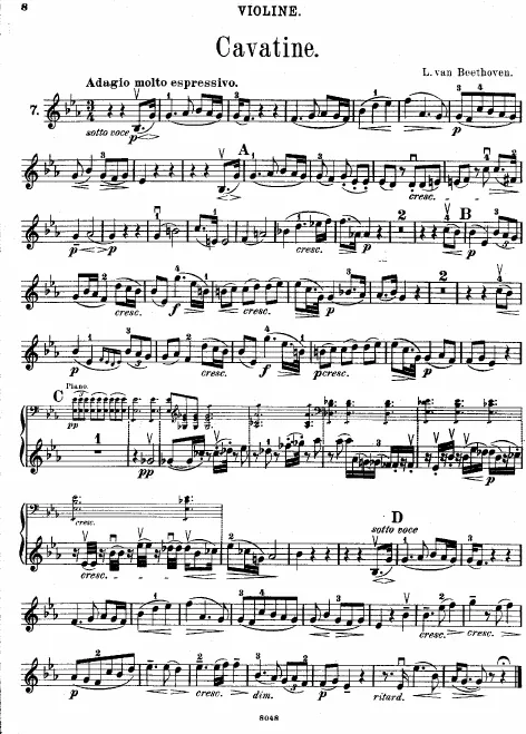 First page of String Quartet No.13