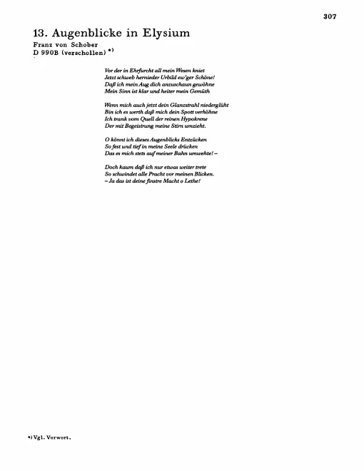 First page of Augenblicke in Elysium