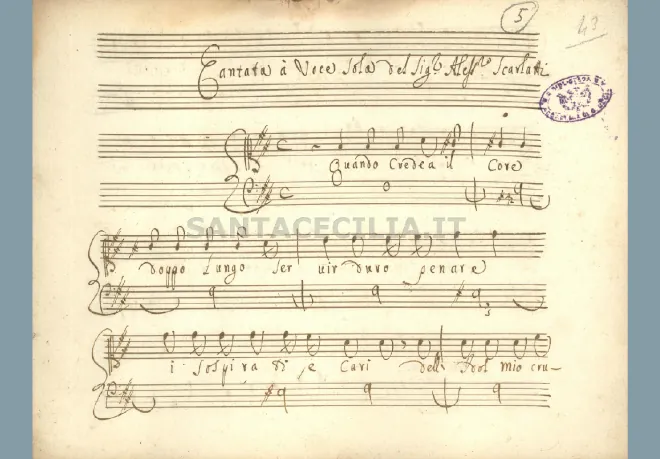 First page of Quando credeva il core