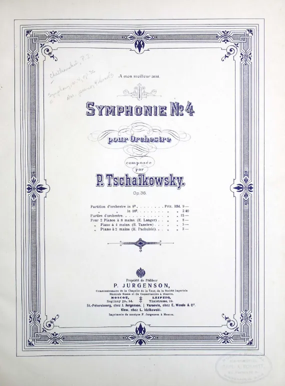 First page of Symphony No.4