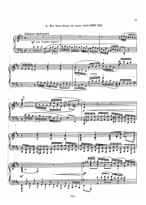 First page of Ein feste Burg ist unser Gott