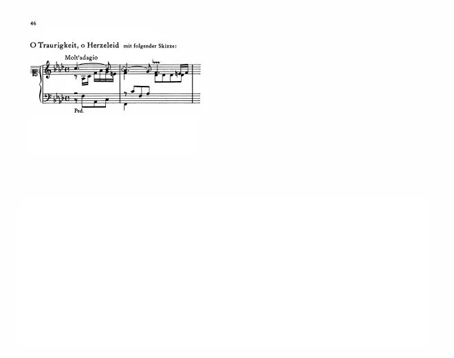 First page of O Traurigkeit, o Herzeleid, BWV Anh.200