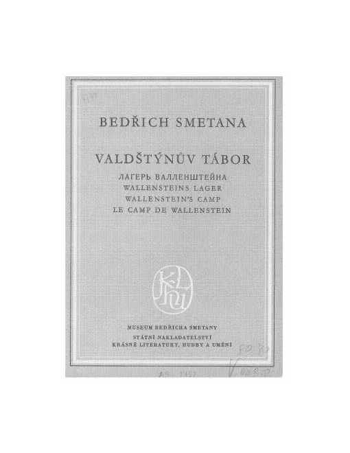 First page of Wallenstein's Camp