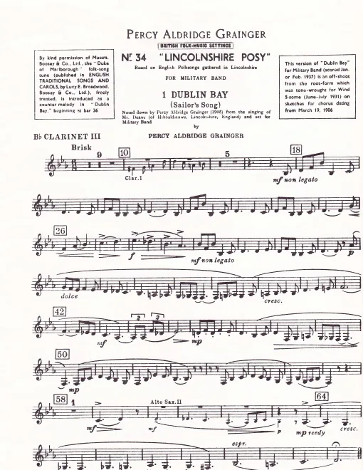 First page of Linconshire Posy