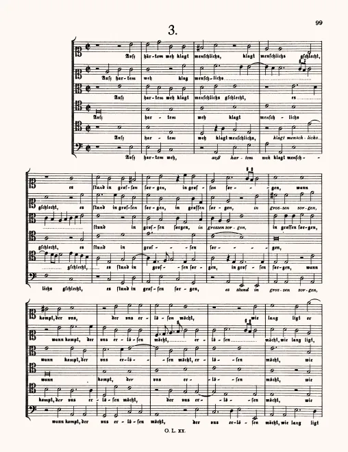 First page of Aus hartem Weh klagt menschlichs Gschlecht