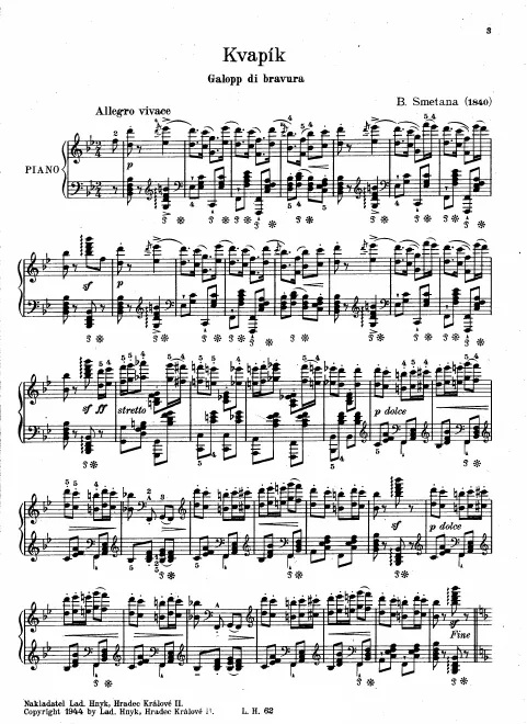 First page of Galopp di bravoura