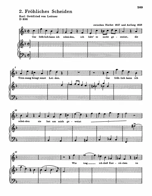 First page of Fröhliches Scheiden