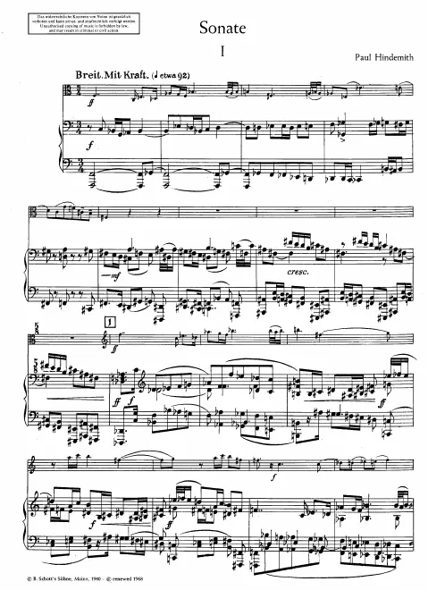 First page of Viola Sonata
