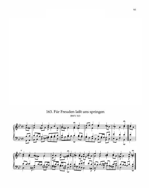 First page of Für Freuden laßt uns springen