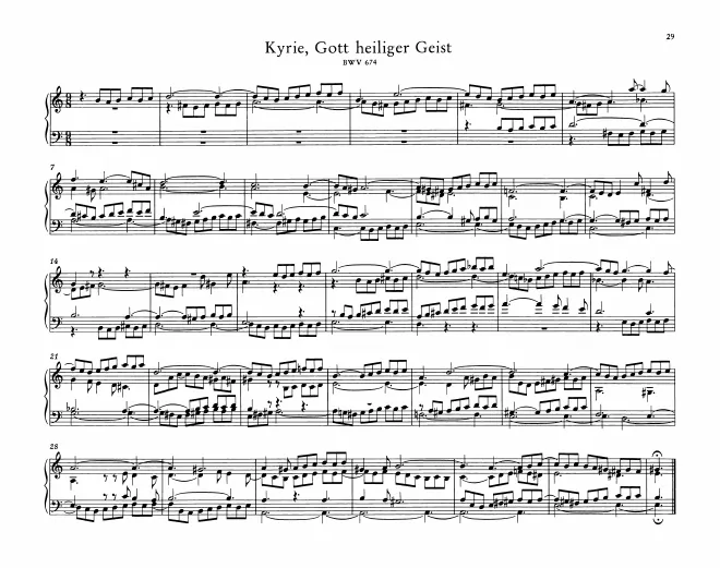 First page of Kyrie, Gott heiliger Geist