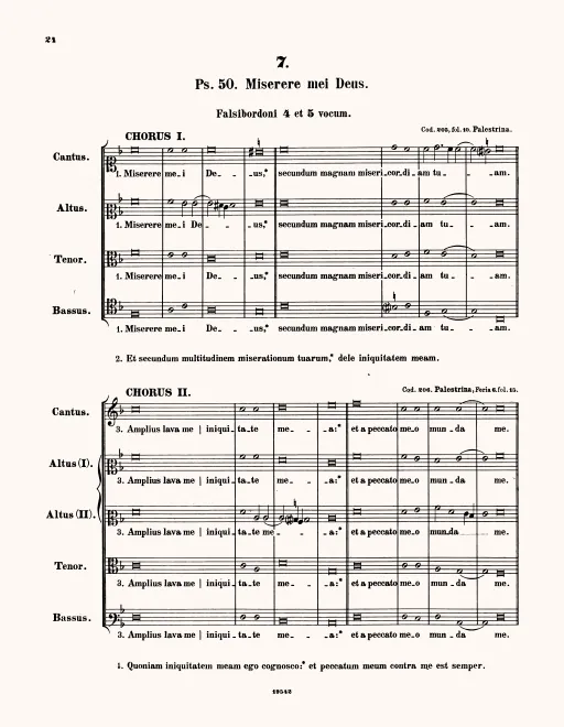 First page of Miserere mei