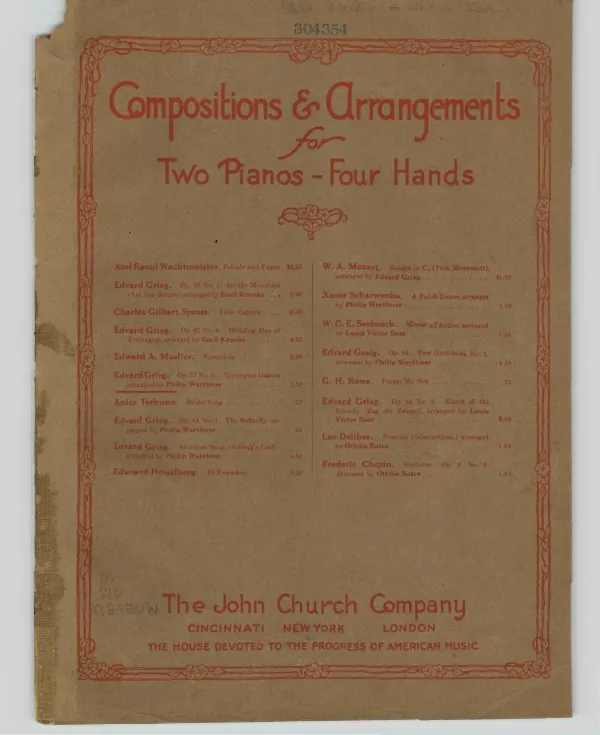 First page of 4 Norwegian Dances