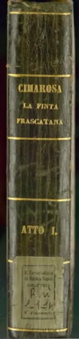 First page of La frascatana nobile ; La finta frascatana