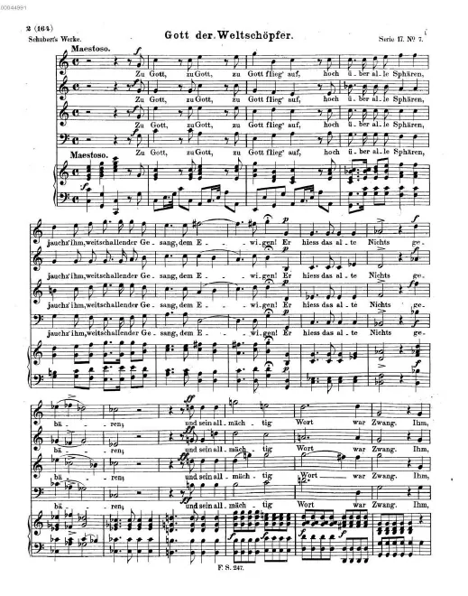 First page of Gott der Weltschöpfer