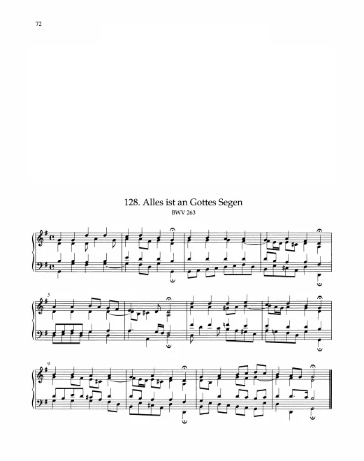 First page of Alles ist an Gottes Segen