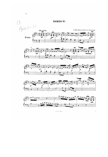 First page of Rondo in D major